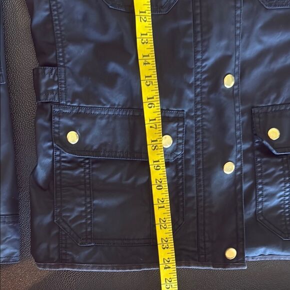 J. Crew Black and Gold Twill Field Jacket with Stand-Up Collar size XS - Picture 12 of 13